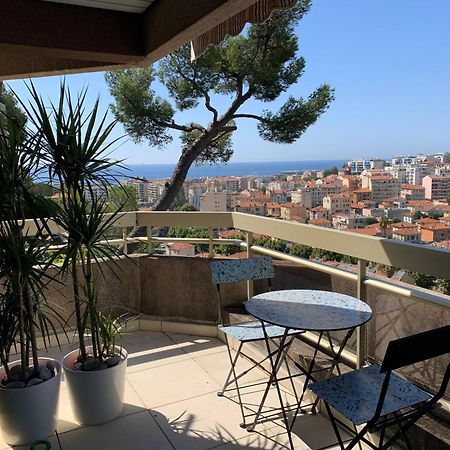 Nice, Grand Studio - Piscine - Terrasse Vue Mer Apartment Bagian luar foto