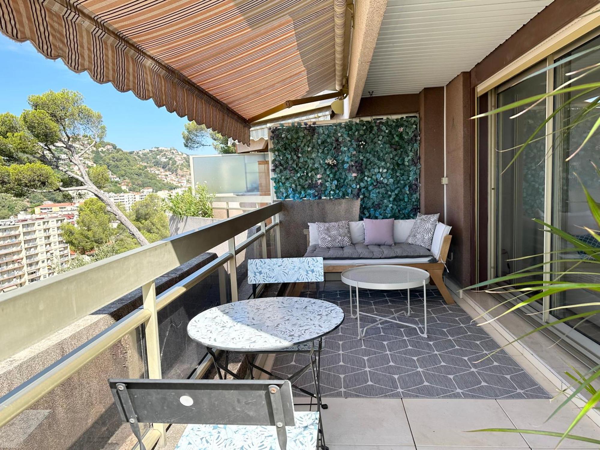 Nice, Grand Studio - Piscine - Terrasse Vue Mer Apartment Bagian luar foto